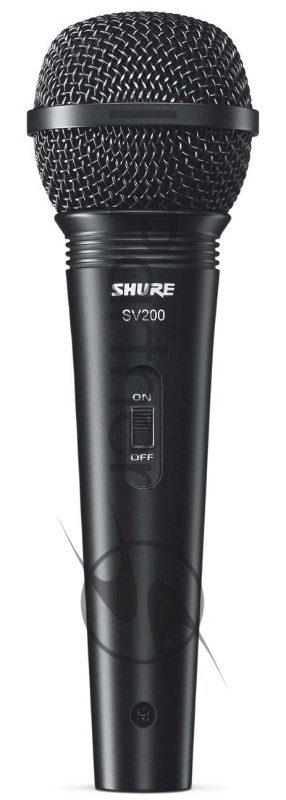 Микрофон динамический вокальный с выключателем и кабелем (XLR-XLR) SHURE SV200-A