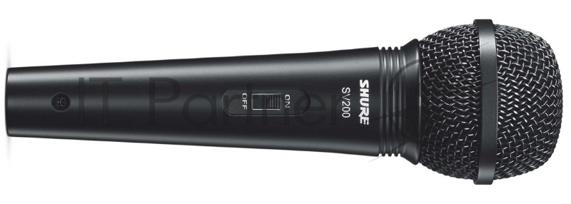 Микрофон динамический вокальный с выключателем и кабелем (XLR-XLR) SHURE SV200-A