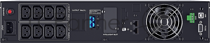 Источник бесперебойного питания UPS Сайбер Электро ЭКСПЕРТ-2000Р Онлайн, Стойка/Напольный 2000ВА/1800Вт. USB/RS-232/SNMP Slot/EPO (8 IEC С13) (12В /9Ач. х 4)