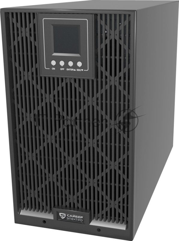 Источник бесперебойного питания UPS Сайбер Электро ЭКСПЕРТ-3000 Онлайн, Напольное исполнение 3000ВА/2400Вт. USB/RS-232/SNMPslo (4 EURO + 2 IEC С13+Terminal) (12В /9Ач. х 6)