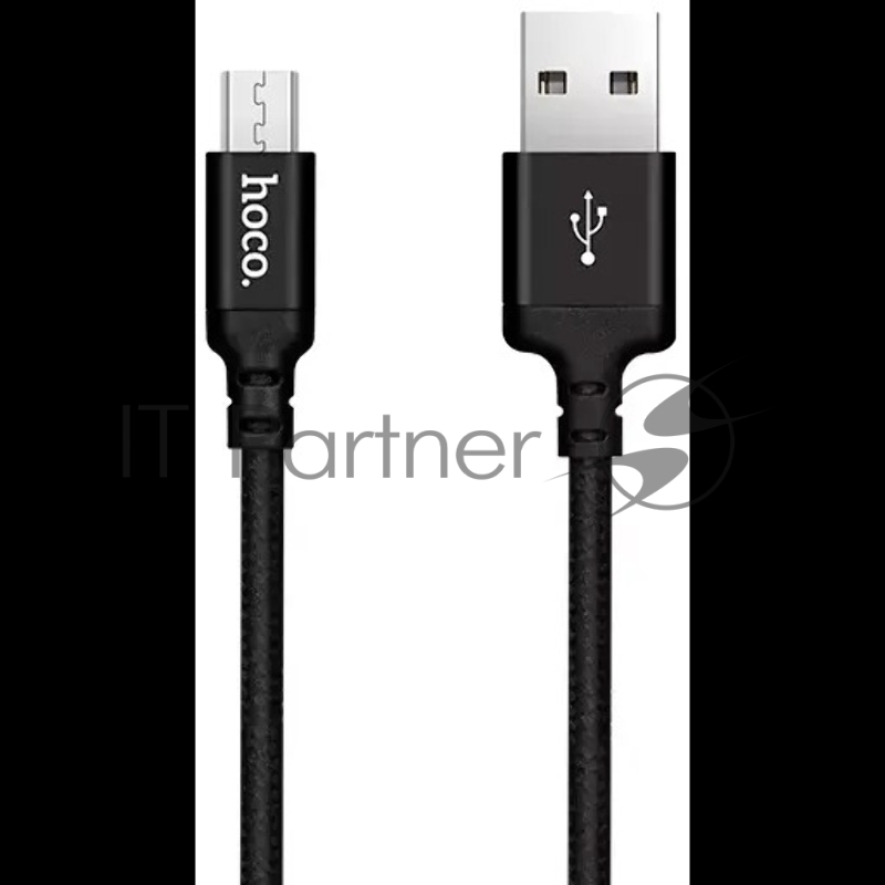 USB кабель Micro/ HOCO HC-62844 X14/ 1m/ 2A/ Нейлон/ Black