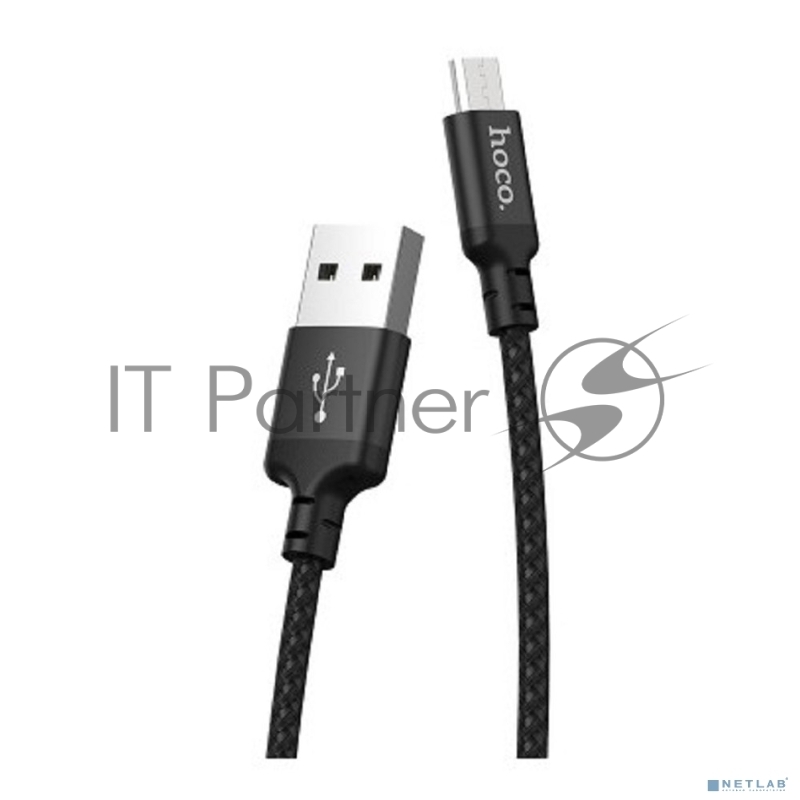 USB кабель Micro/ HOCO HC-62844 X14/ 1m/ 2A/ Нейлон/ Black