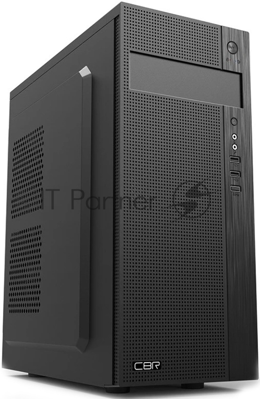 Корпус CBR PCC-ATX-E185-WPSU ATX Miditower E185, без БП, 2*USB 2.0, HD Audio+Mic, Black