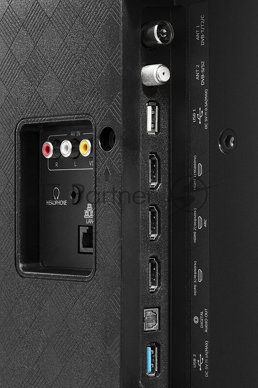 Телевизор QLED Hisense 50 50E76GQ черный Ultra HD 60Hz DVB-T DVB-T2 DVB-C DVB-S DVB-S2 USB WiFi Smart TV (RUS)