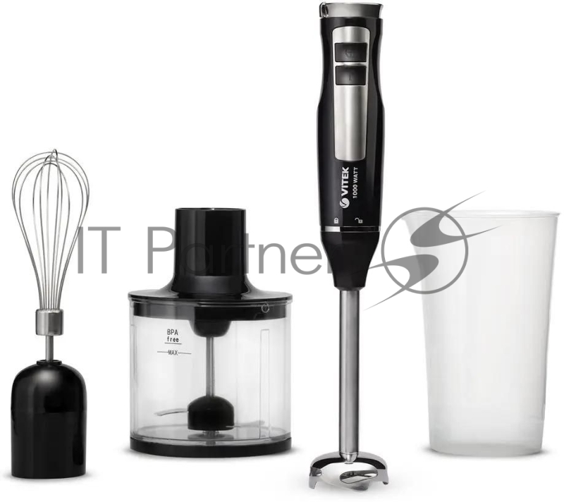 Блендер Vitek VT-8542 (MC) черный/серебро