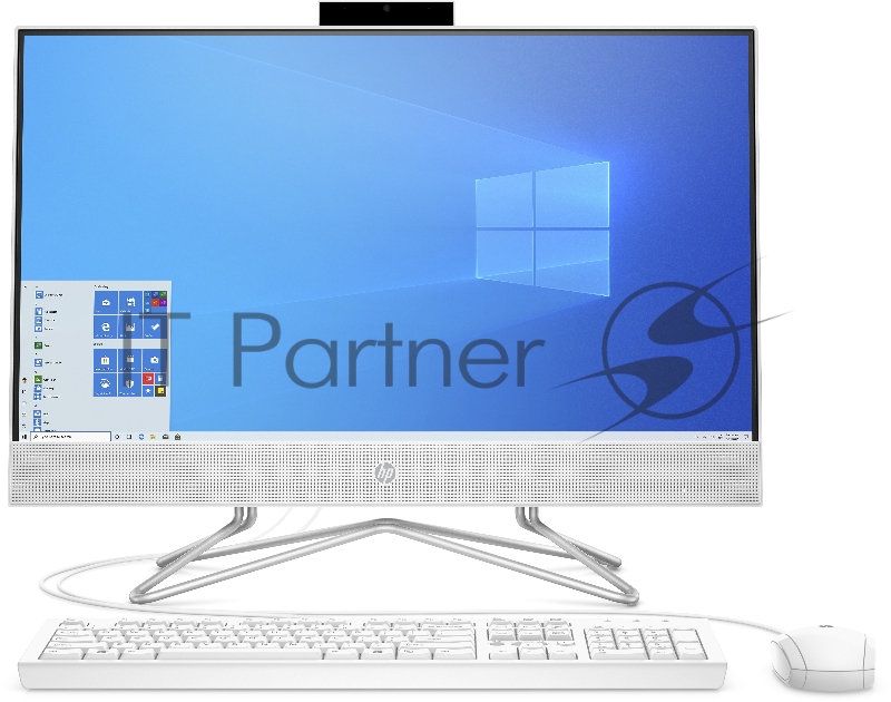 Моноблок HP 24-df0125ur AiO 23.8(1920x1080)/AMD Athlon 3050U(2.3Ghz)/8192Mb/256SSDGb/ Intergrated Graphics /Cam/WiFi/war 1y/Snow White/WinHome + USB KBD, USB MOUSE