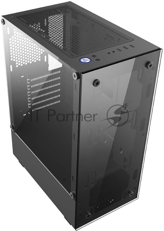 Корпус PC CASE HIPER HG302 SHADOW (w/o PSU, USB+HD audio, W/O fan) BLACK
