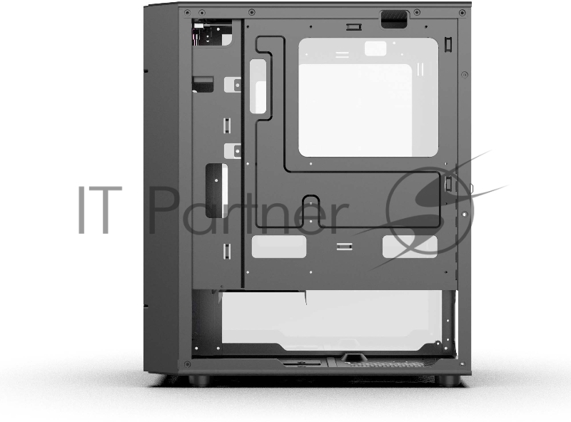 Корпус PC CASE HIPER XG301 POLARIS 2 (w/o PSU, USB+HD audio, 3*RGB front fan) BLACK