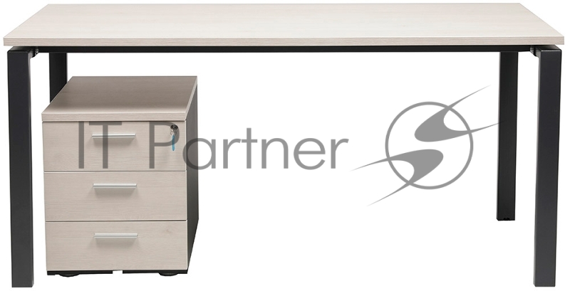 Стол Практик NT письменный прямой 1600x700x750мм вяз натуральный/антрацит