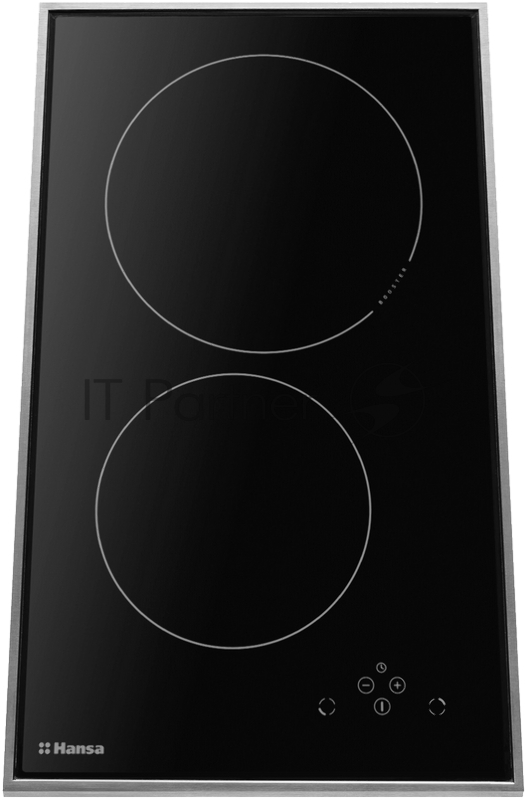 Домино HANSA/ Варочная поверхность индукционная 30см BHII37303. Зоны нагрева Ø18 cm - 1,4 kW, Ø22 cm - 2,3kW, сенсорная панель управления, рамка