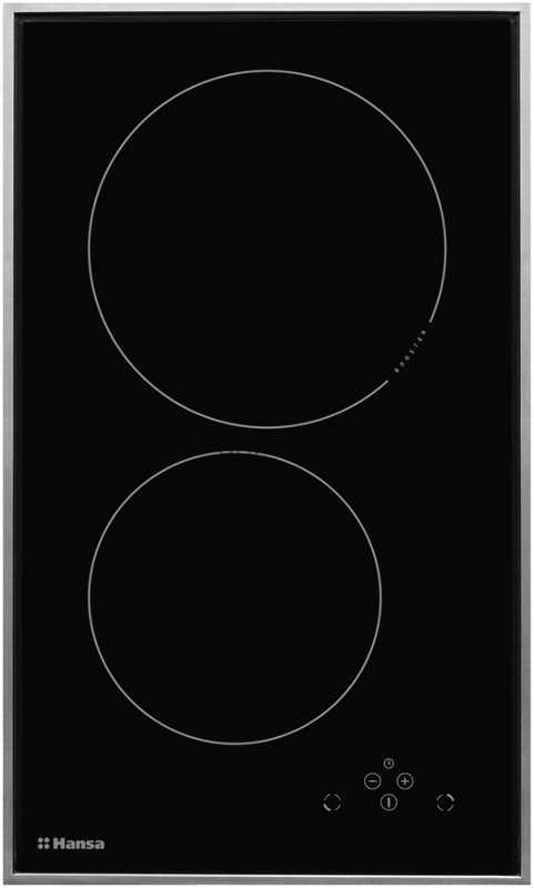 Домино HANSA/ Варочная поверхность индукционная 30см BHII37303. Зоны нагрева Ø18 cm - 1,4 kW, Ø22 cm - 2,3kW, сенсорная панель управления, рамка