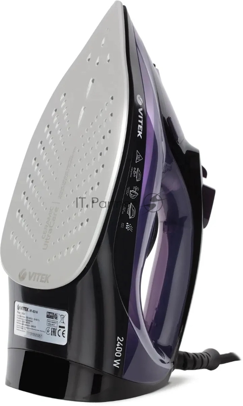 Утюг Vitek VT-8316 (MC) черный/фиолетовый