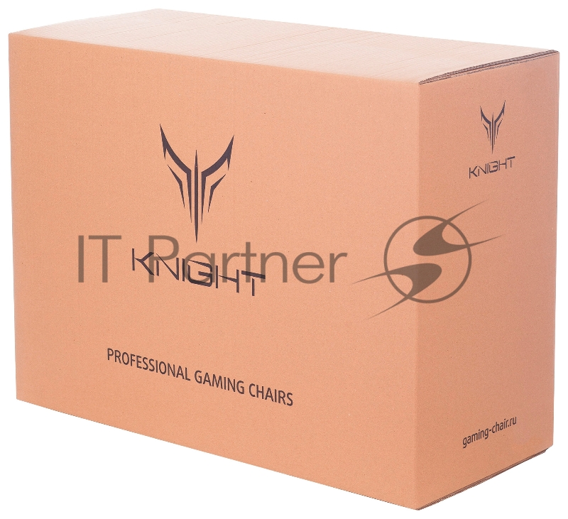 Кресло игровое Knight EXPLORE черный/красный ромбик эко.кожа с подголов. крестовина металл