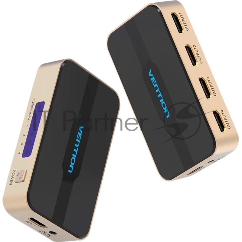 Разветвитель - сплиттер Vention HDMI 19F/4x19F на 4 монитора ACCG0