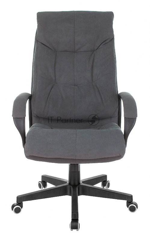 Кресло руководителя Бюрократ CH-824 Fabric серый Alfa 44 крестовина пластик