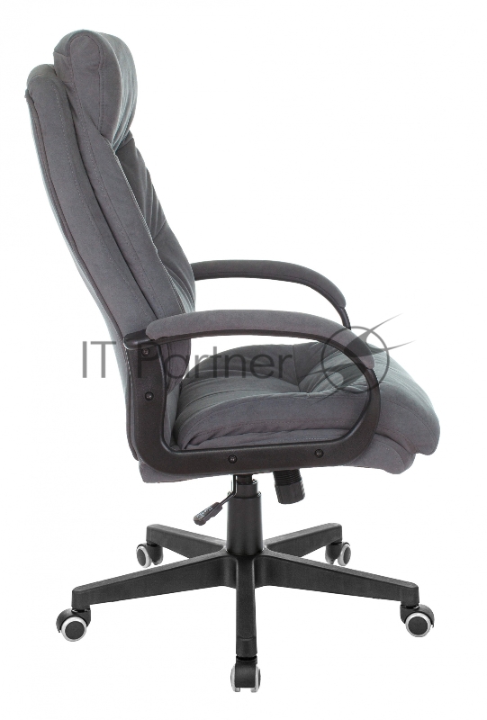 Кресло руководителя Бюрократ CH-824 Fabric серый Alfa 44 крестовина пластик