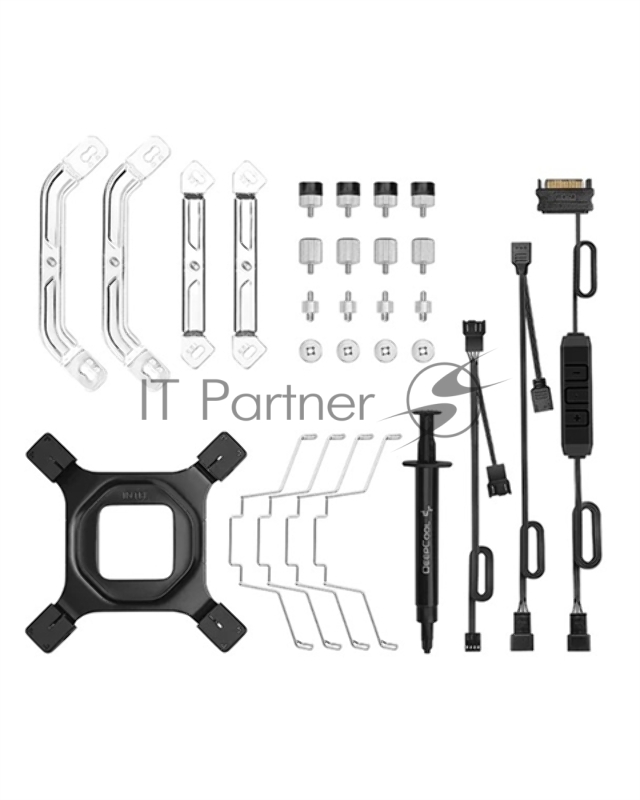 Deepсool AS500 PLUS WH (R-AS500-WHNLMP-G), 5 тепловых трубок и 2 Бесшумных ШИМ-вентилятора, Подшипник Fluid Dynamic Bearing, Скорость вращения 500~1200 RPM±10%, Уровень шума 29,2 dB(A), Напряжение 12V, Размеры 164(Д) x 102(Ш) x 142(В)мм, Вес 1198гр.