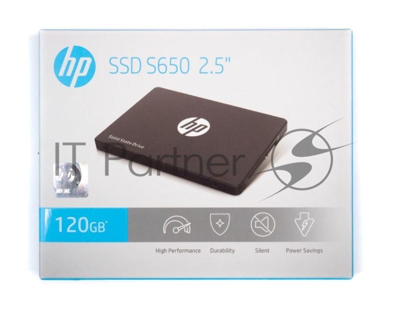 Твердотельный накопитель HP S650, 2.5 SATA III, 3D NAND TLC, 120 Гб