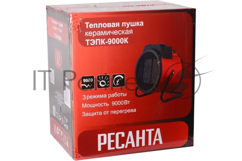 Тепловая электрическая пушка ТЭПК-9000K (керам.нагревательный элемент