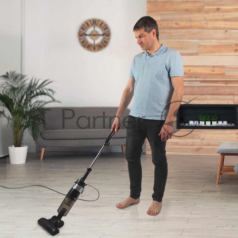 Вертикальный пылесос циклонного типа Endever SkyClean VC-296, черный/серый, 4 шт/уп