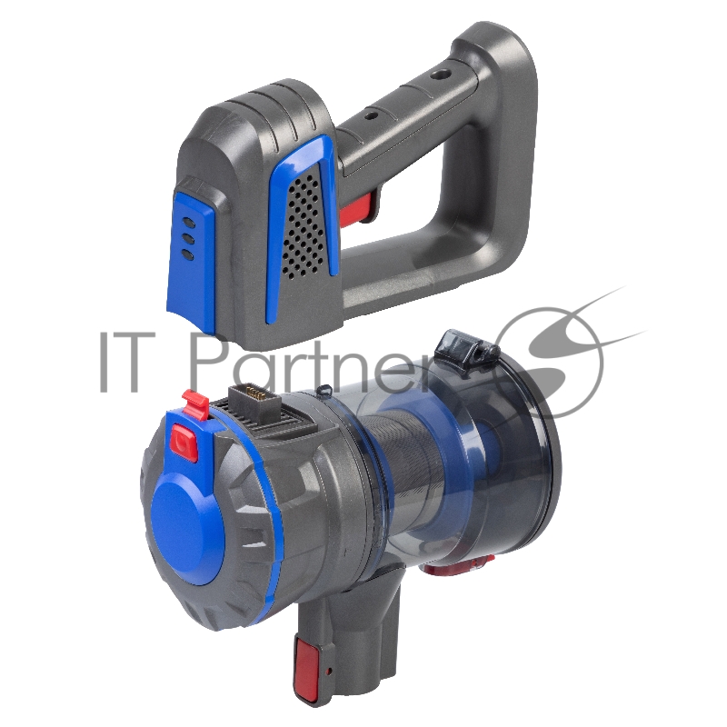 Аккумуляторный вертикальный пылесос циклонного типа Endever SkyClean VC-303, синий/серый, 4 шт/уп