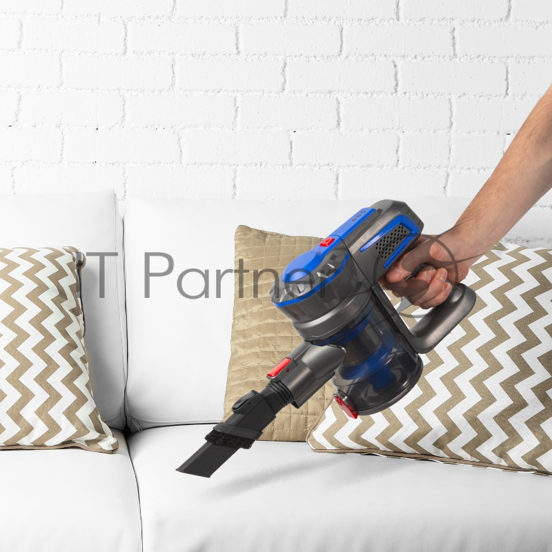 Аккумуляторный вертикальный пылесос циклонного типа Endever SkyClean VC-303, синий/серый, 4 шт/уп