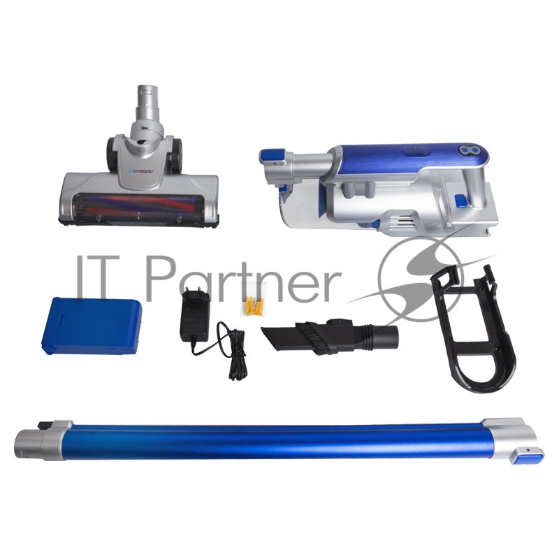 Аккумуляторный вертикальный пылесос циклонного типа Endever SkyClean VC-302, синий/серебристый, 4 шт/уп