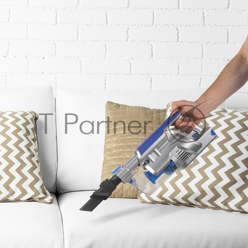 Аккумуляторный вертикальный пылесос циклонного типа Endever SkyClean VC-302, синий/серебристый, 4 шт/уп