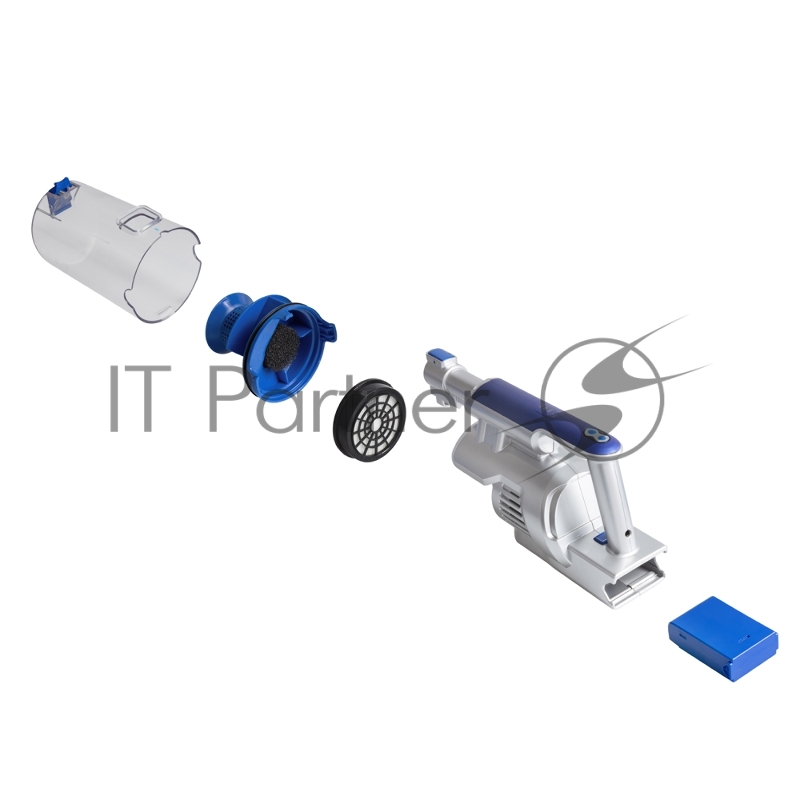 Аккумуляторный вертикальный пылесос циклонного типа Endever SkyClean VC-302, синий/серебристый, 4 шт/уп