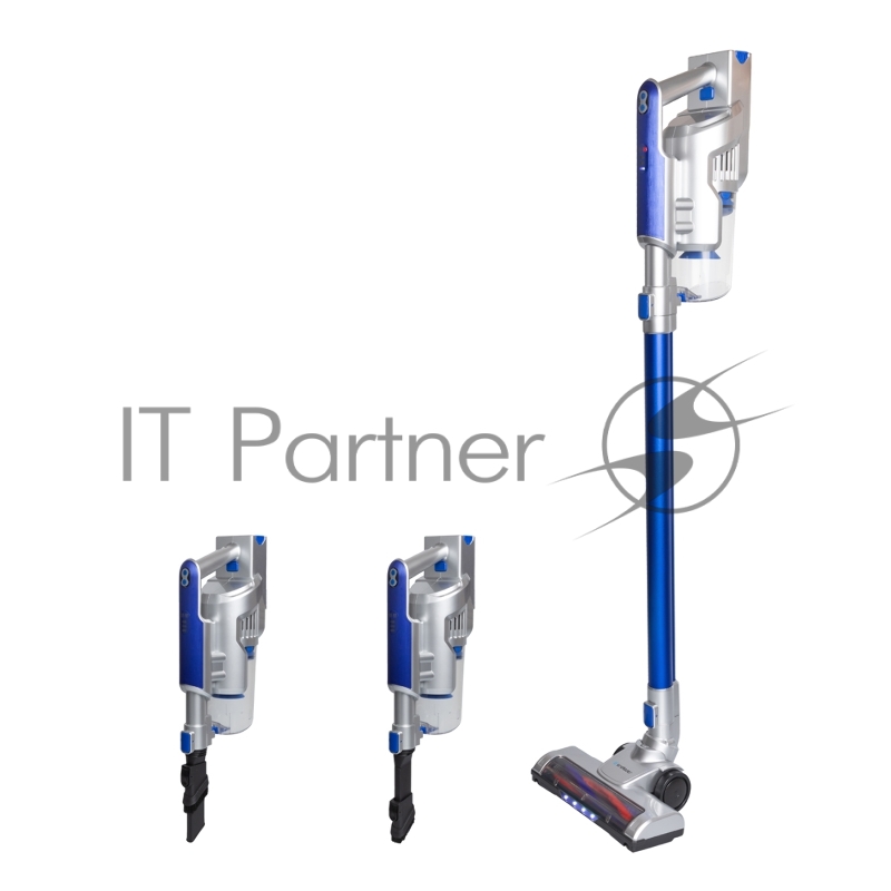 Аккумуляторный вертикальный пылесос циклонного типа Endever SkyClean VC-302, синий/серебристый, 4 шт/уп