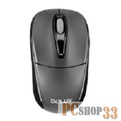 Мышь DELUX DLM-123GB (2.4G тёмно синяя),лазерная, беспроводная