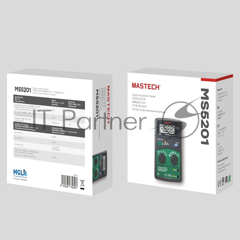 Измеритель сопротивления изоляции MS5201 MASTECH