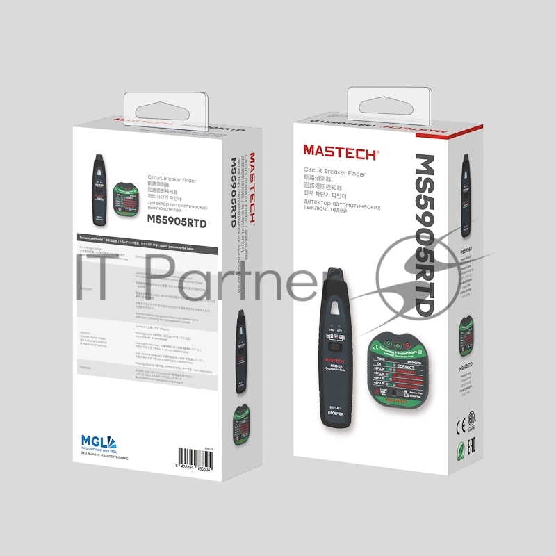 Тестер розеток, детектор автоматов MS5905RTD MASTECH