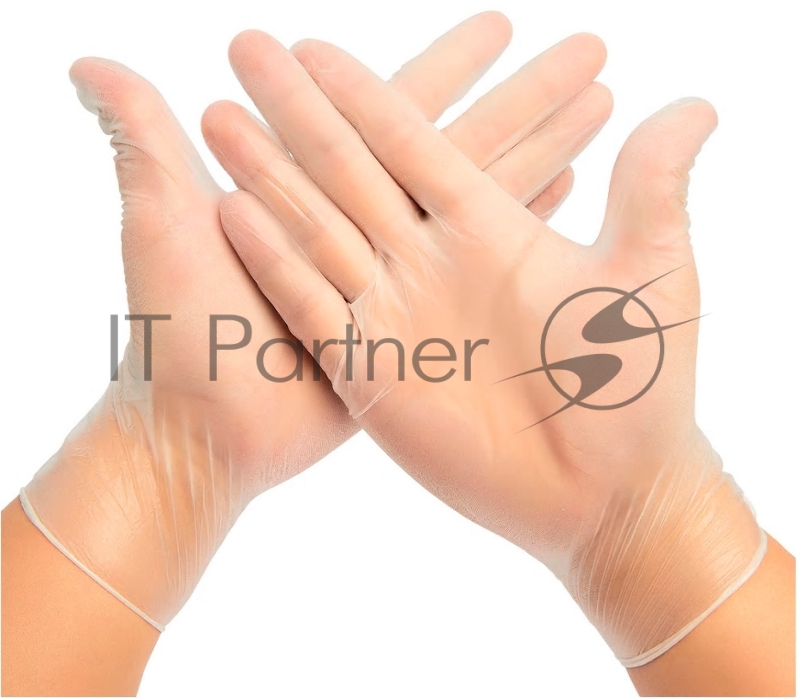 Перчатки виниловые Aviora L (упак.:100шт) прозрачный