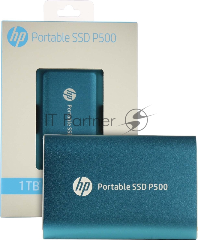 Портативный твердотельный накопитель HP P500, USB 3.1 gen.2 / USB Type-C / USB Type-A, OTG, 1 Тб, R350/W210, Синий