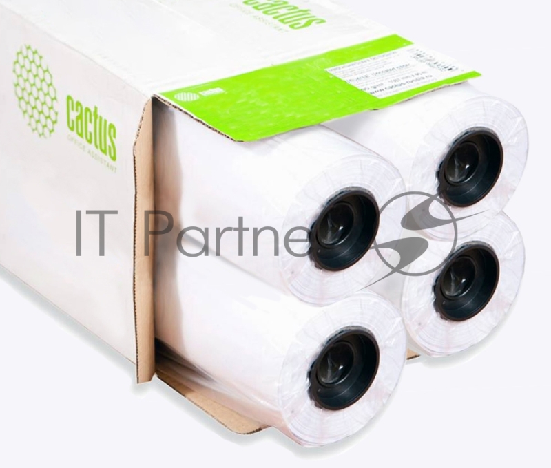Бумага Cactus CS-LFP90-610457-4 24(A1) 610мм-45.7м/90г/м2 CIE171% универсальная втулка:50.8мм (2) (упак.:4рул)