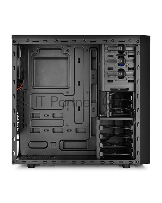 Корпус Deepcool TESSERACT BF (DP-CCATX-TSRBFBK), без БП, черно-синий, ATX, видеокарта до 310мм, высота кулера для процессора до 165мм, 7 слотов расширения, 2 отсека 5.25, 4 отсека 3.5, 3 отсека 2.5, охлаждение 1x120мм DC fan сзади, (1x120мм спереди,