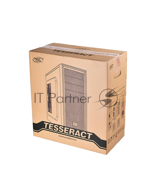 Корпус Deepcool TESSERACT BF (DP-CCATX-TSRBFBK), без БП, черно-синий, ATX, видеокарта до 310мм, высота кулера для процессора до 165мм, 7 слотов расширения, 2 отсека 5.25, 4 отсека 3.5, 3 отсека 2.5, охлаждение 1x120мм DC fan сзади, (1x120мм спереди,