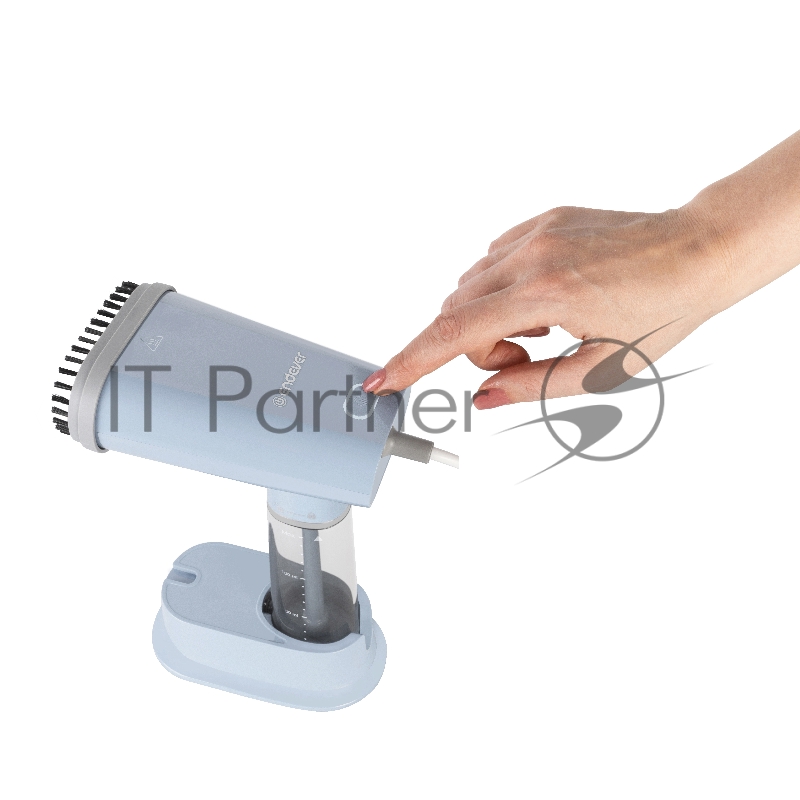 Отпариватель для одежды компактный Endever Odyssey Q-456, серый, мощность 1200 Вт, производительность пара 23 г/мин, емкость 150 мл, 8 шт/уп.