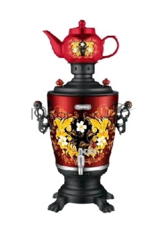 Электросамовар ЭЛИС ЭЛ-4029 (Мощность 2200Вт, емкость, 4.0л, корпус из нерж. стали, съемный шнур, полированное покрытие корпуса, функция поддержания температурного режима, индикатор работы, дисковый нагреват. элемент, керамический заварной чайник 1.0