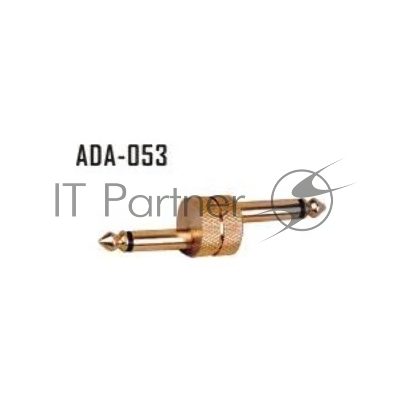 STANDS & CABLES ADA053 - позолоченный переходник джек моно папа 6,3 мм -> джек моно папа 6.3 мм.