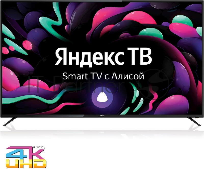 Телевизор LED BBK 65 65LEX-8272/UTS2C черный Ultra HD 50Hz DVB-T2 DVB-C DVB-S2 USB WiFi Smart TV (RUS)