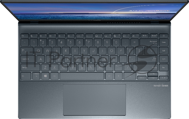 Ноутбук ASUS UX425EA-KI963 +Sleeve+cable 14(1920x1080 (матовый) IPS)/Intel Core i7 1165G7(2.8Ghz)/16384Mb/512PCIS Iris Xe Graphics/Cam/BT/WiFi/war 2y/1.17kg/Pine Grey/DOS