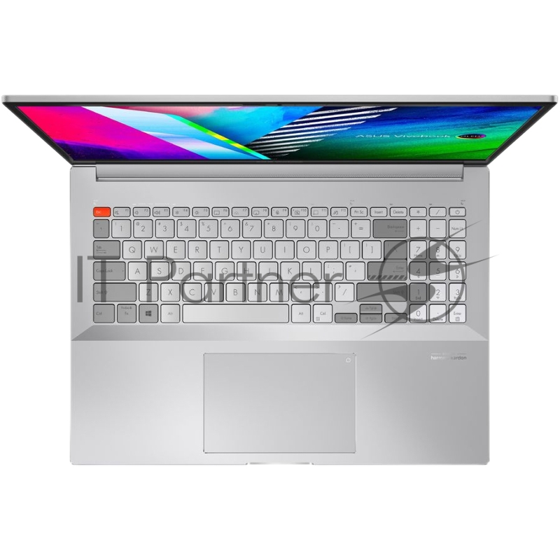 Ноутбук ASUS N7600PC-L2150 16(3840x2400 OLED)/Intel Core i7 11370H(3.3Ghz)/16384Mb/1024PCI GeForce RTX3050(4096Mb)/Cam/BT/WiFi/war 1y/1.95kg/Cool Silver/DOS