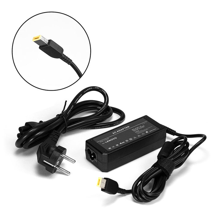 Блок питания для ноутбука Lenovo E31-70, G400 Touch, IdeaPad 500-15ISK, Flex 14, ThinkPad T550 Series. 20V 3.25A (square) 65W ADLX65NDC3A