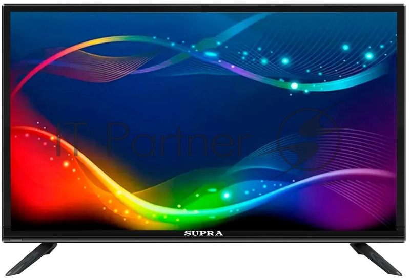 Телевизор SUPRA STV-LC22LT0045F (Диагональ 22, 56 см. Тип LED. Формат экрана 16:9. Формат изображения 16:9, 4:3, авто. Разрешение (Потенциальное) (Г/В) 1920*1080. Поддержка HDTV. Яркость 200 кд/м2. Динамическая контрастность 80000:1. Угол Обзора (Г/В