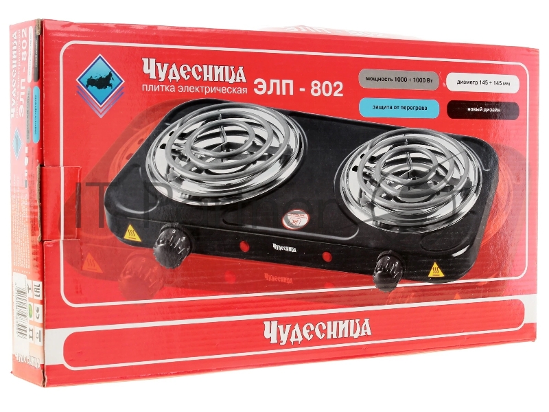 Плитка эл. настольная Чудесница ЭЛП-802
