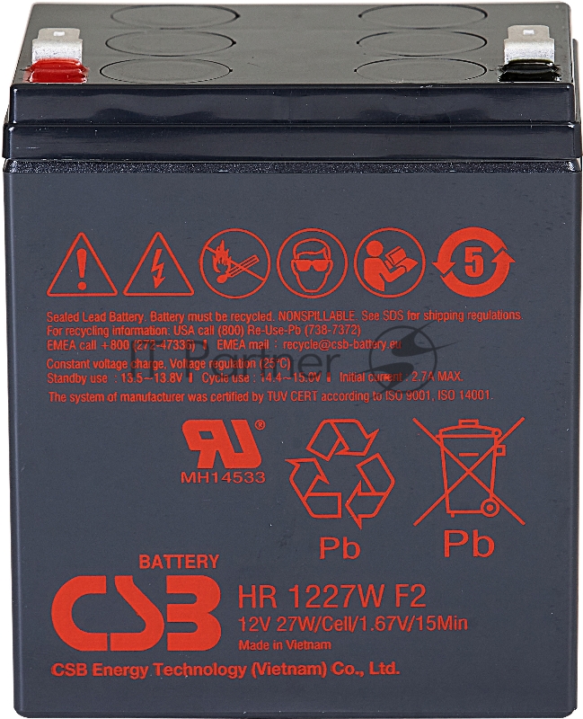 Батарея CSB HR 1227W (12V 7.5Ah)