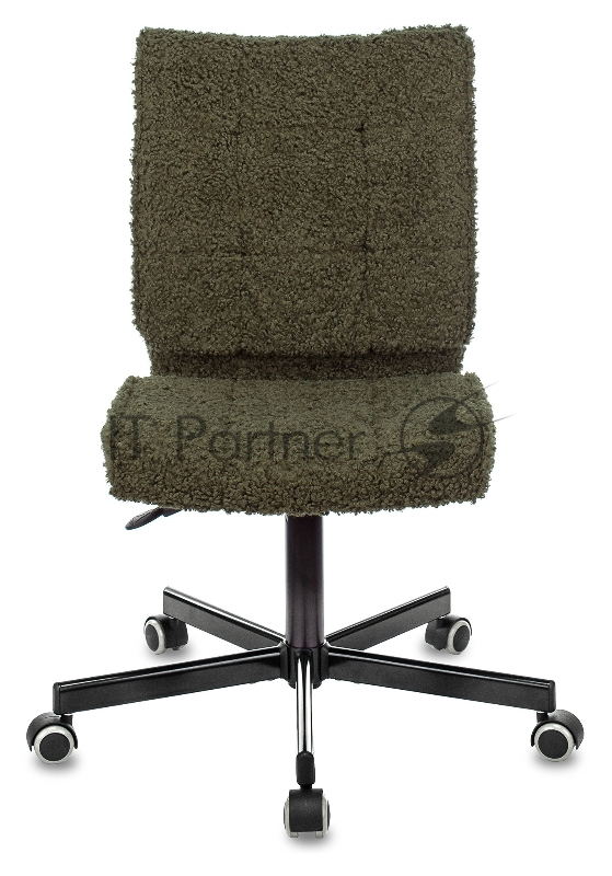 Кресло Бюрократ СН-330М хаки экомех крестовина металл черный