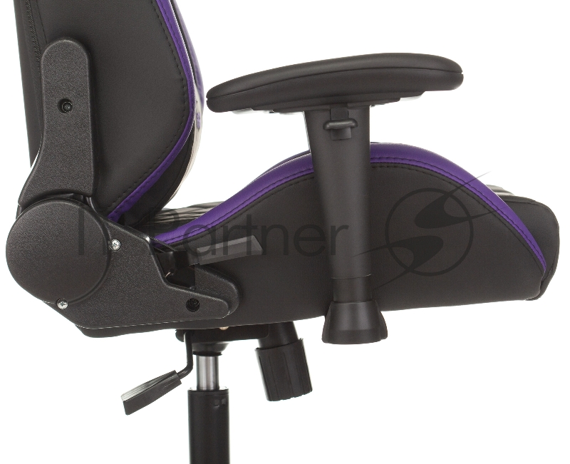 Кресло игровое Knight EXPLORE черный/фиолетовый ромбик эко.кожа с подголов. крестовина металл